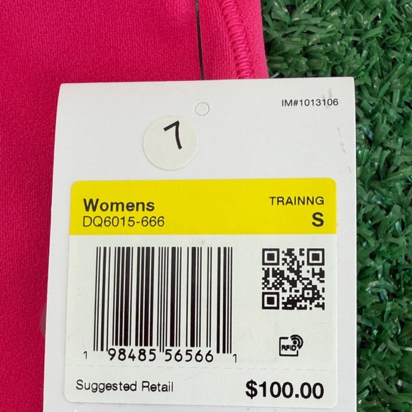 Nike Women’s Dri-Fit Hot Pink Athletic Leggings. High Rise 7/8 Length. Small NWT - Picture 5 of 5
